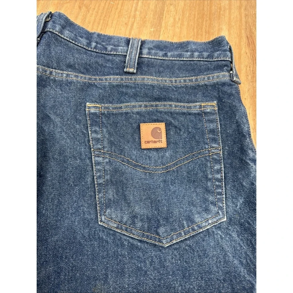 Carhartt B480 DVB Traditional Fit Blue Denim‎ Jeans Mens 38x34 Workwear Grunge